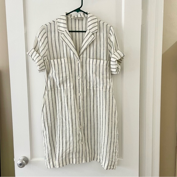 NWOT Everlane Linen Workwear Dress - Picture 2 of 8